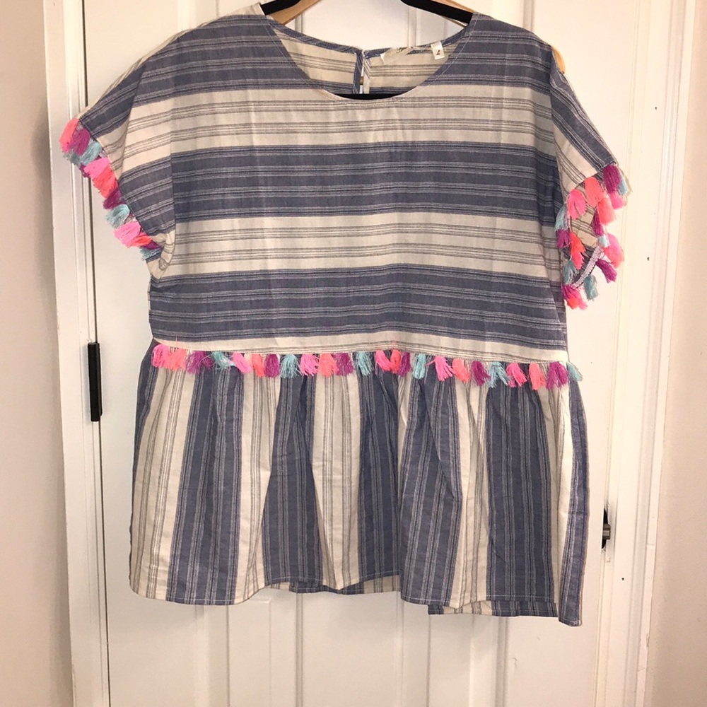 Brand new fiesta peplum shirt